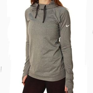 Nike Pro hyper warm fitted pullover train hoodie